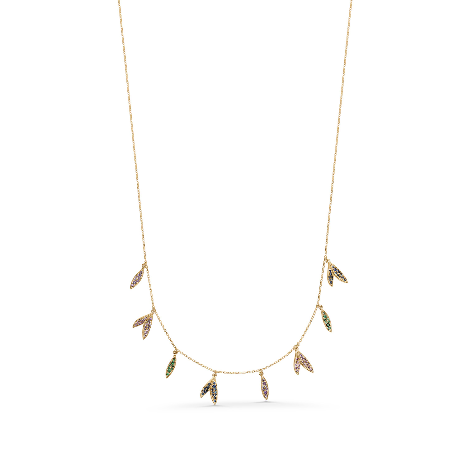 Mads Z Papageno Halsband 14 kt. Guld m. Ädelsten 1524080