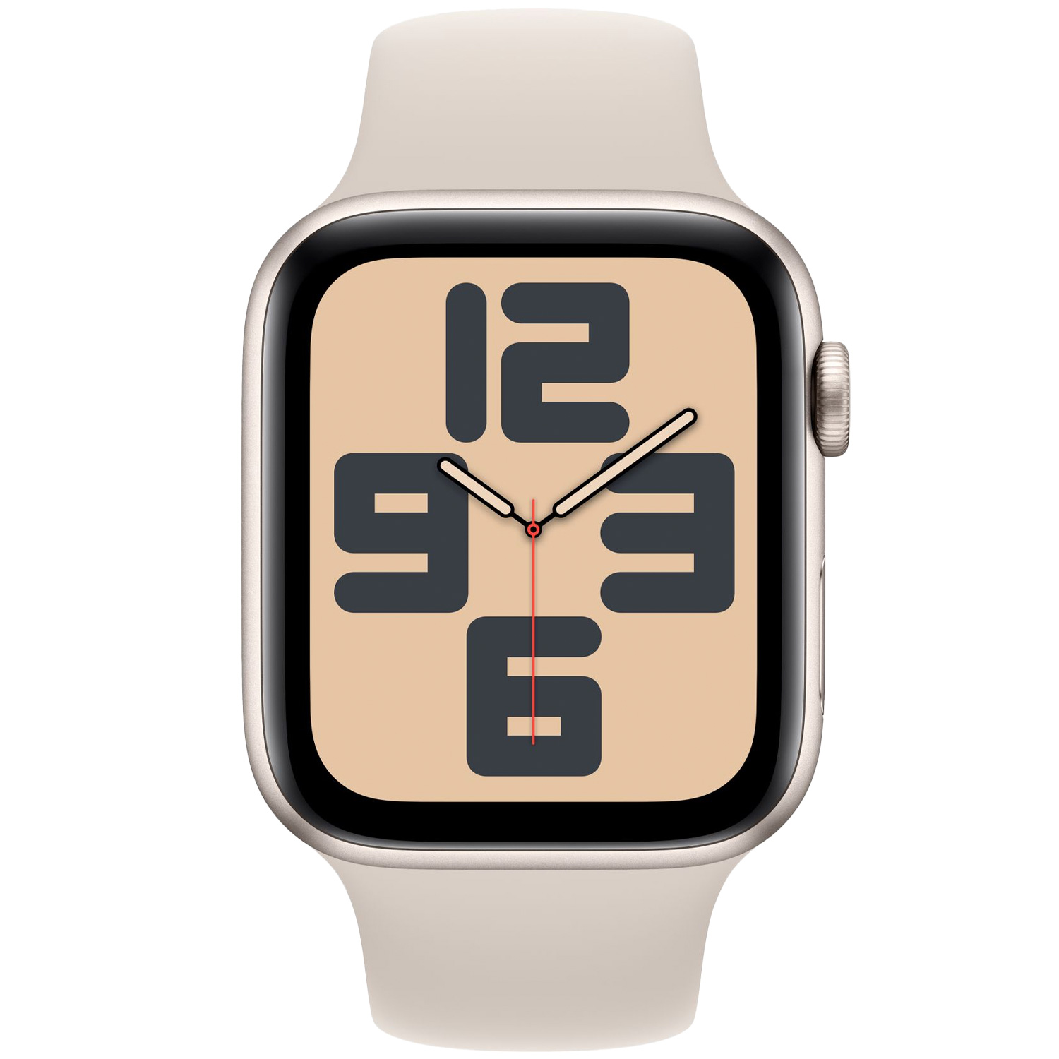 Apple SE GPS 44mm Starlight Aluminium Sport Band S/M MRE43 - Unisex - 44 mm - Smartwatch - Digitalt/Smartwatch - Safirglas thumbnail