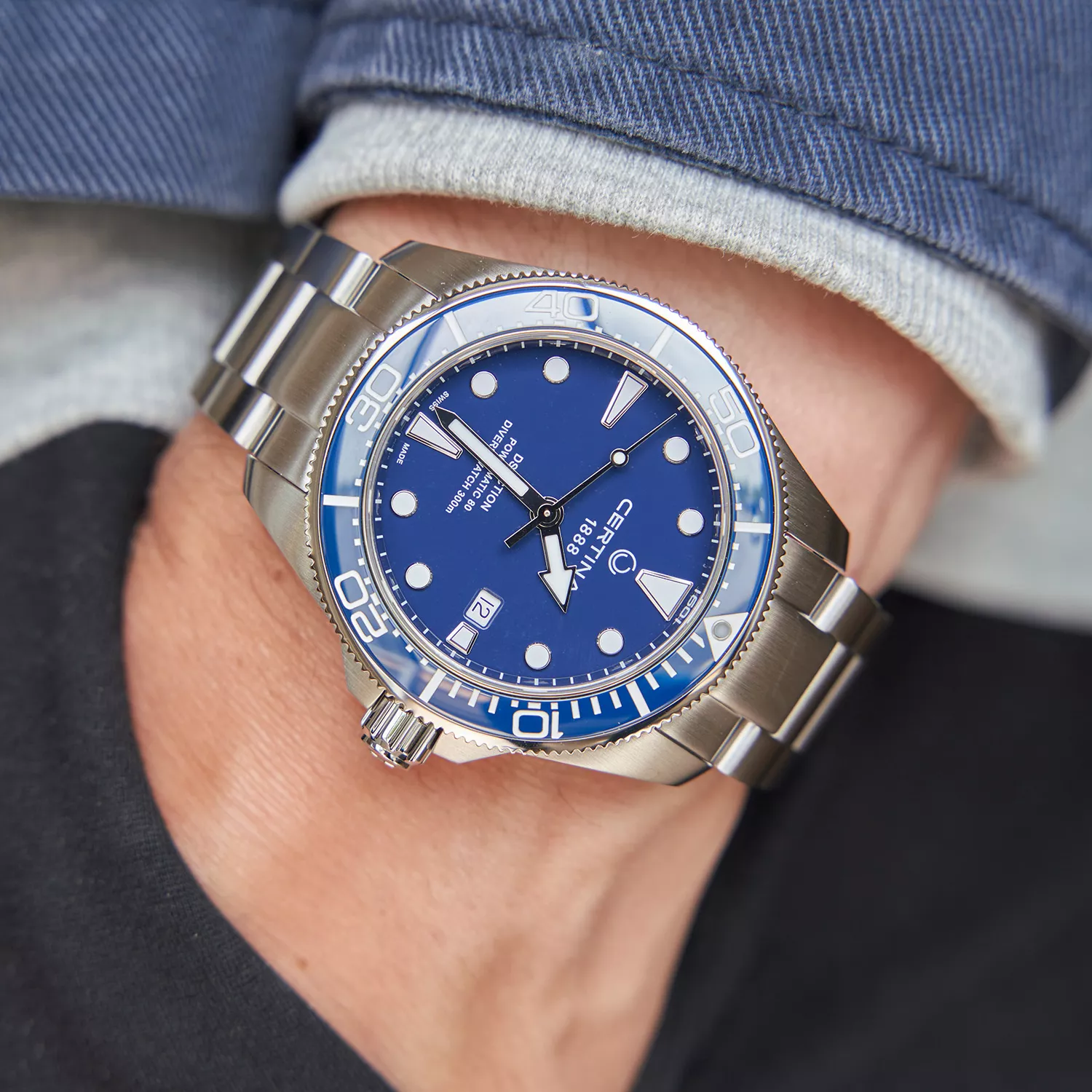 Certina ds action diver powermatic 80 blue discount