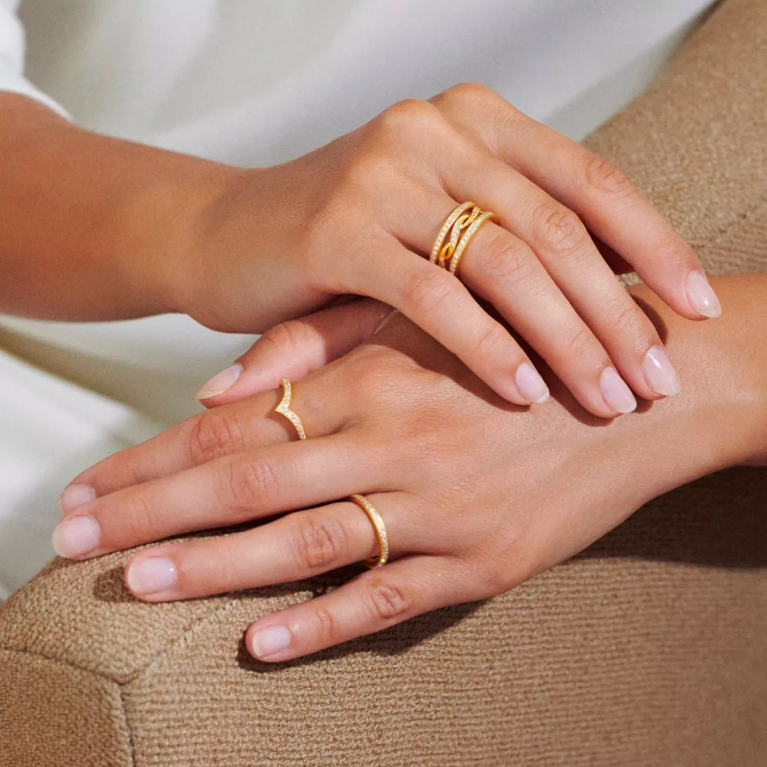 Julie Sandlau Infinity Ring 22 kt. Forgyldt Sølv RI84GDCZ -