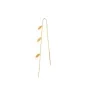 STINE A Jewelry Three Leaves Ørering Single Guldbelagt Sølv 1042-02-s