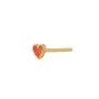 STINE A Jewelry Petit Love Heart Ørering Single Guldbelagt Sølv 1181-02-Coral