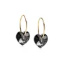 Blomdahl Heart Øreringe Titanium 15-1355-12