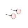 Blomdahl ST Bezel Pearl Øreringe Titanium 15-1424-64