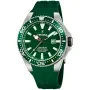 Festina Professional Diver Date F20664/2 ur med Grøn urskive og en urkasse på 46 mm i diameter og en Gummirem i Grøn