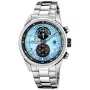 Festina Timeless Chronograph F20694/2 ur med Isblå urskive og en urkasse på 44 mm i diameter og en Lænke i Sølv
