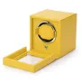 Wolf Watch Winder i Gul Imiteret Læder med plads til 1 ur
