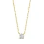 Alier Studio Aura Diamond Solitaire Halskæde Guld 0,25 ct. AS005