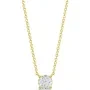 Alier Studio Aura Solitaire Halskæde Guld 0,50 ct. AS006