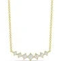 Alier Studio Linea Cluster Halskæde Guld 0,33 ct. AS009