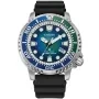 Citizen Promaster Eco-Drive BN0166-01L ur med Blå urskive og en urkasse på 44 mm i diameter og en Gummirem i Sort