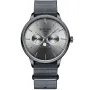 Bonvier Moonphase BV009 ur til Herre med Grå urskive på 40 mm i diameter og Natorem urrem i Grå