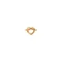 Jane Kønig Big Tied Heart Stud Ørering Single Guldbelagt Sølv BTHS-AW25-G