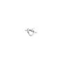 Jane Kønig Big Tied Heart Stud Ørering Single Sølv BTHS-AW25-S