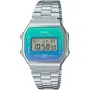 Casio Vintage A168WER-2AEF ur med  urskive og en urkasse på 37 mm i diameter og en Lænke i Sølv