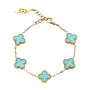 SKØR Clove Light Blue Armbånd Rustfrit Stål SK0053