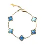 SKØR Clove Blue Marble Armbånd Rustfrit Stål SK0045