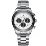 Cavetto Costanza CV0019 ur med Hvid urskive og en urkasse på 42 mm i diameter og en Lænke i Sølv