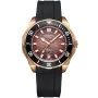 Dissing Ocean D1510 ur med Rød urskive og en urkasse på 45 mm i diameter og en Gummirem i Sort