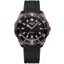 Dissing Ocean D1514 ur med Sort urskive og en urkasse på 45 mm i diameter og en Gummirem i Sort