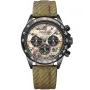 Dissing MK9 D1525 ur med Brun urskive og en urkasse på 43 mm i diameter og en Canvasrem i Brun