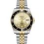 Dissing Diver D1261 ur med Guld urskive og en urkasse på 43 mm i diameter og en Lænke, Two-Tone i Guld, Sølv