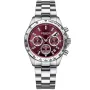 Dissing Lady MK9 Swarovski D1414 ur med Rød urskive og en urkasse på 39 mm i diameter og en Lænke i Sølv