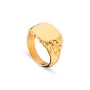 Jane Kønig Drippy Signet Ring Guldbelagt Sølv DSR-AW22-G