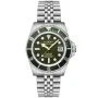 Duxot Atlantica Diver DX-2057-DD ur med Grøn urskive og en urkasse på 42 mm i diameter og en Lænke i Sølv