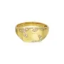 Jane Kønig Iced Signet Ring Guldbelagt Sølv EBISR-XJK23-G