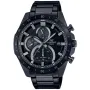 Casio Edifice EFR-571MDC-1AVUEF ur med Sort urskive og en urkasse på 47 mm i diameter og en Lænke i Sort