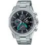 Casio Edifice EQB-1000D-1AER ur til Herre med Sort urskive på 46 mm i diameter og Lænke urrem i Stål