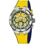 Festina Chrono Bike F20671/4 ur med Gul urskive og en urkasse på 44 mm i diameter og en Gummirem i Gul