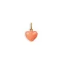 Jane Kønig Pink Coral Heart Vedhæng Guld GULD-PHV