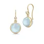 Julie Sandlau Prime Milky Aqua Øreringe Guldbelagt Sølv HKS181GDMLAQCRCZ