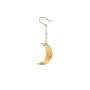 Jane Kønig Half Moon NO. 2 Pearl Earring Ørering Single Guldbelagt Rustfrit Stål HMPE-AW26-SS-G