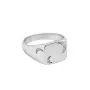 Jane Kønig Half Moon NO. 2 Signet Ring Ring Rustfrit Stål HMSR-AW26-SS-S
