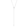 Jane Kønig Half Moon NO. 2 Tie Necklace Halskæde Rustfrit Stål HMTN-AW26-SS-S