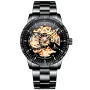 IK Colouring Skeleton S102 ur med Sort urskive og en urkasse på 42 mm i diameter og en Lænke i Sort