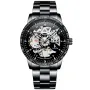 IK Colouring Skeleton S103 ur med Sort urskive og en urkasse på 42 mm i diameter og en Lænke i Sort