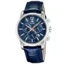 Jaguar Acamar Chronograph J968/2 ur med Blå urskive og en urkasse på 42 mm i diameter og en Læderrem i Blå