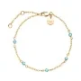 Rosefield 5 Stone Armbånd Guldbelagt Rustfrit Stål JBBSG-J814