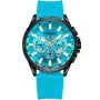 Kensington Master K0052 ur til Herre med Blå urskive på 48 mm i diameter og Silikonerem urrem i Blå