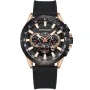 Kensington Master K0067 ur med Sort urskive og en urkasse på 48 mm i diameter og en Gummirem i Sort