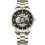 Kensington Automatic K0099 ur med Sort urskive og en urkasse på 43 mm i diameter og en Lænke, Two-Tone i Guld, Sølv