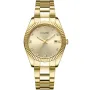 Lugano Elegance L0002 ur med Guld urskive og en urkasse på 19 mm i diameter og en Lænke i Guld