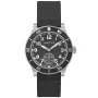 NAUTICA NAPHST002 ur med Sort urskive og en urkasse på 44 mm i diameter og en Læderrem i Sort