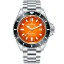 Edox SkyDiver Neptunian Orange 80120-3NM-ODN ur med Orange urskive og en urkasse på 44 mm i diameter og en Lænke i Sølv