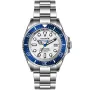 OceanX Sharkmaster 1000 SMS1017 ur med Sølv urskive og en urkasse på 44 mm i diameter og en Lænke i Sølv