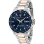 Maserati Sfida R8853140003 ur med Blå urskive og en urkasse på 44 mm i diameter og en Lænke, Two-Tone i Rosaguld, Sølv